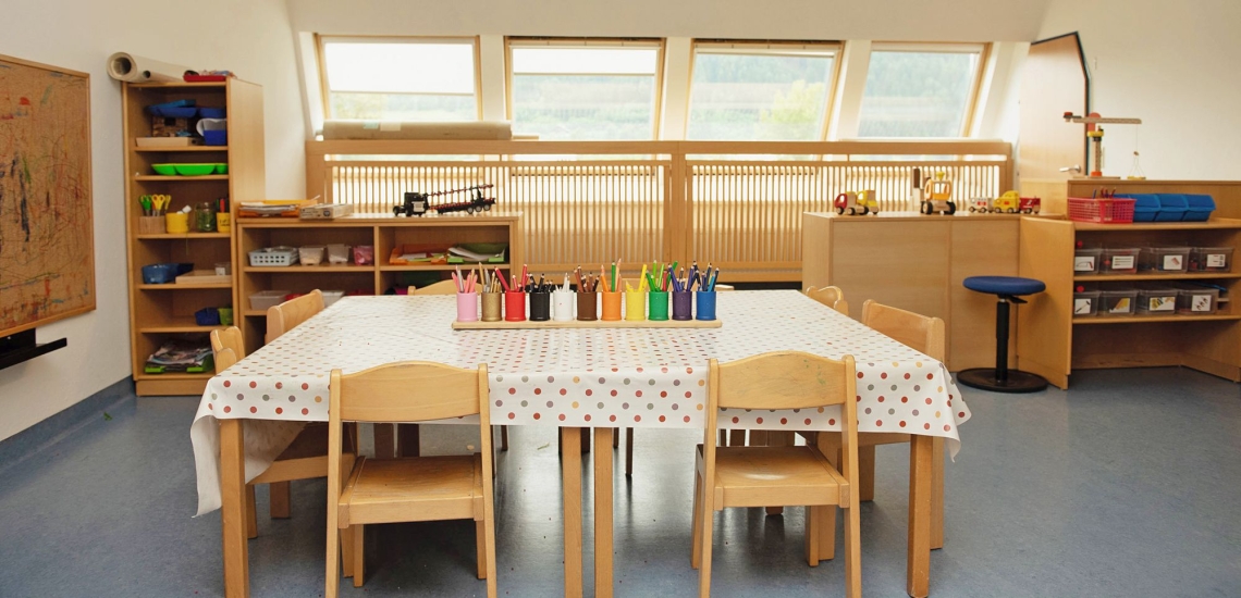 Tische und Malsachen 