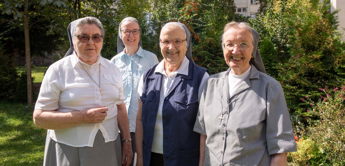 Gruppenfoto der vier Don Bosco Schwestern in Wien