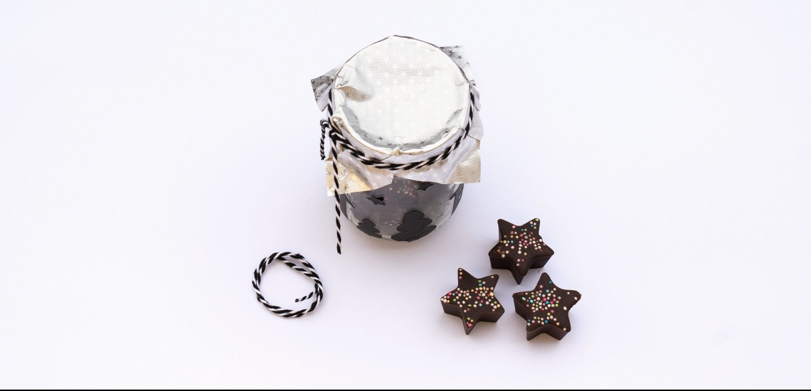 Schokosterne im Glas Schritt 4