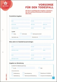 Seite 1 von Beileger Vorsorge für den Todesfall