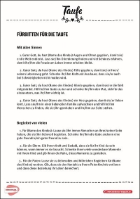 PDF Fürbitten zur Taufe