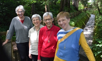Gruppenfoto der vier Don Bosco Schwestern der Gemeinschaft in Baumkirchen