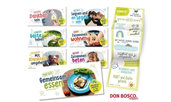 7 Themenposter für Familien mit Impulsen für spirituelle Momente im Alltag