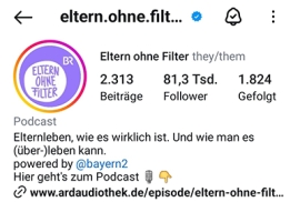 Screenshot vom Instagram-Account @eltern.ohne.filter